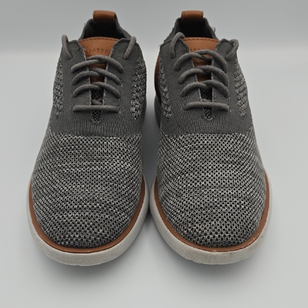 G.H. Bass & Co. Two-tone Grey Knit Oxford Sneaker,‎ Men's Size 8
